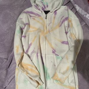 Carmar tie dye oversized zip up